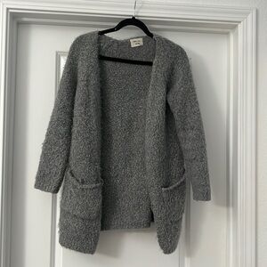 Gray cardigan